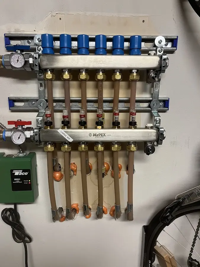 Plumber performing Gas Leak Detection at a residential property in Norman